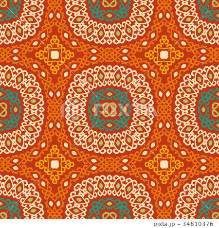 Colorful tribal ethnic seamless pattern. 34810376