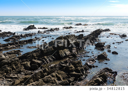 白亜紀層(茨城県ひたちなか市 平磯海岸〜磯崎海岸) 白亜紀層(茨城県ひたちなか市 平磯海岸〜磯崎海岸) 34812815