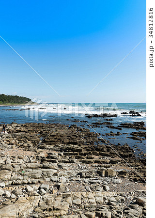 白亜紀層(茨城県ひたちなか市 平磯海岸〜磯崎海岸) 白亜紀層(茨城県ひたちなか市 平磯海岸〜磯崎海岸) 34812816