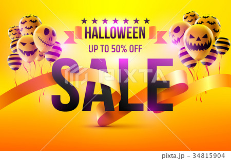 Halloween Sale with Halloween Ghost Balloons 34815904