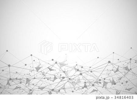 Abstract geometric Polygonal Space Background with 34816403