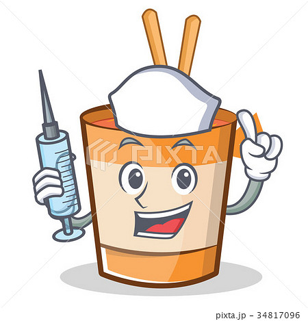 Nurse cup noodles character cartoon 34817096