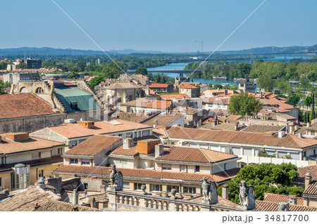 Avignon city view from Papal palace 34817700