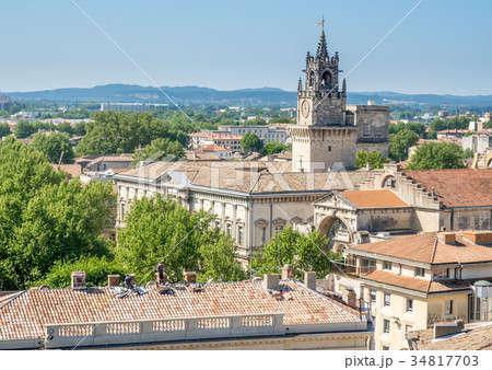 Avignon city view from Papal palace 34817703