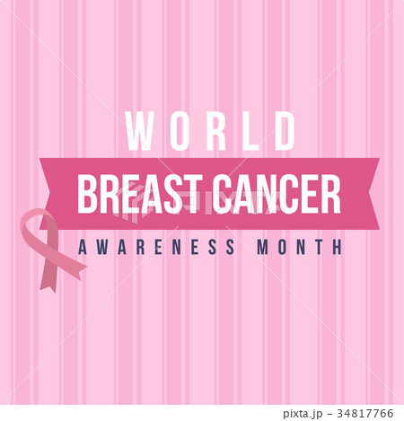 Breast cancer day pink background style 34817766