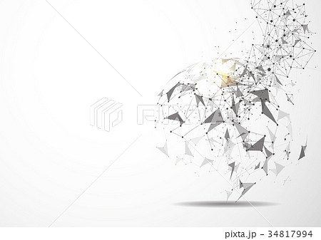 Global network connection. World map point 34817994