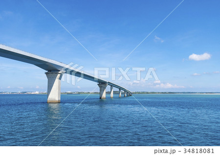 船からみた伊良部大橋 船からみた伊良部大橋 34818081