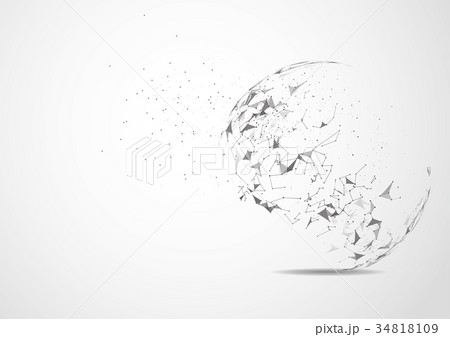 Global network connection. World map point Global network connection. World map point 34818109