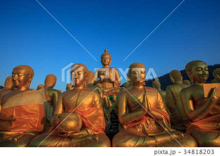 buddha statue in thailand temple 34818203