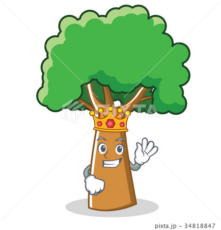 King tree character cartoon style 34818847