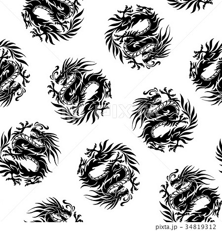 ドラゴンのパターン 34819312