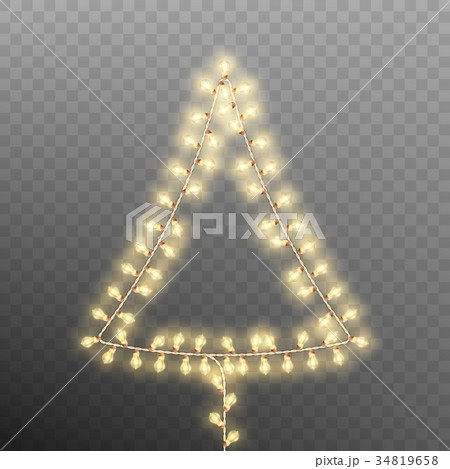 Christmas tree trom vintage garlands. EPS 10 34819658