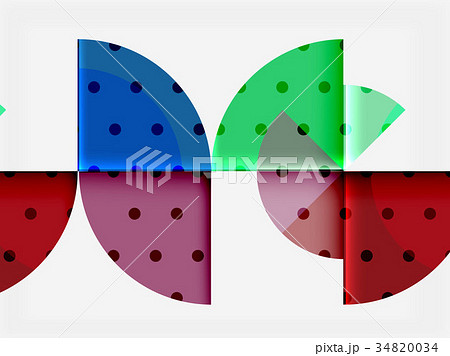 Circle elements on black background 34820034