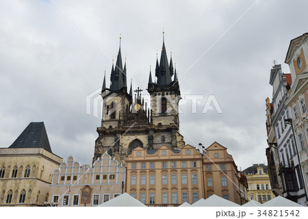 チェコ プラハ 市庁舎広場 チェコ プラハ 市庁舎広場 34821542