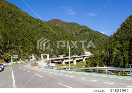 国道152号線／草木トンネル／紅葉 34821996