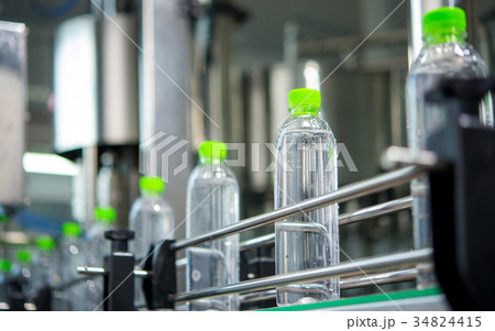 Conveyor with water bottles Conveyor with water bottles 34824415