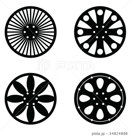 car wheel icon set car wheel icon set 34824896