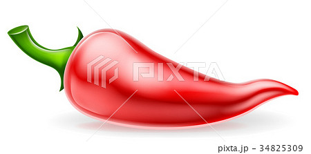 Red Chilli Pepper Illustration 34825309