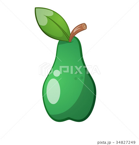 Pear icon. Cartoon illustration. Pear icon. Cartoon illustration. 34827249