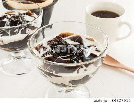 コーヒーゼリー　デザート　ゼリー 34827916