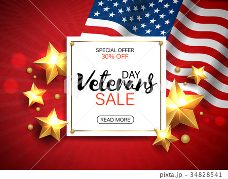 Veterans day sale banner template design. Vector Veterans day sale banner template design. Vector 34828541