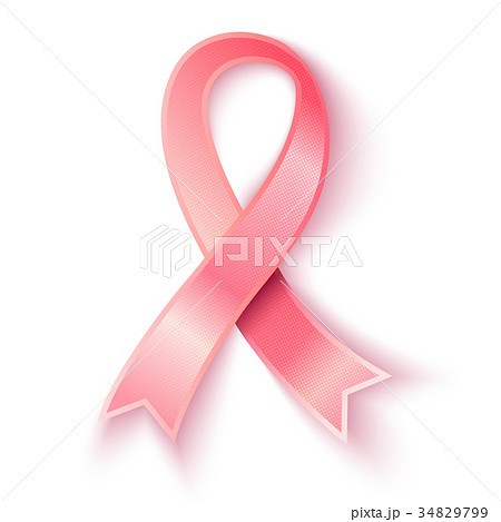 Vector pink ribbon. Vector pink ribbon. 34829799