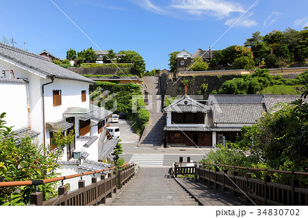 杵築市城下町　塩屋（志保屋）の坂と酢屋の坂　 34830702