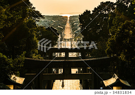 宮地嶽神社 夕景 宮地嶽神社 夕景 34831834