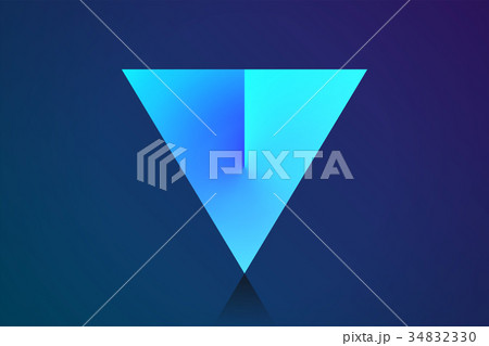 図形　ネオン　グラデーション 34832330