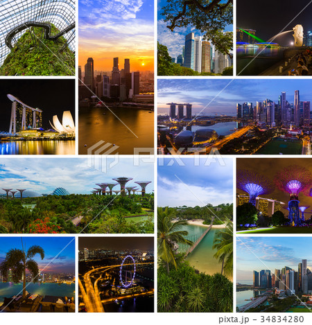Collage of Singapore travel images (my photos) 34834280