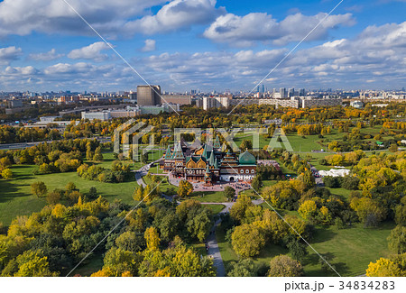 Wooden palace in Kolomenskoe - Moscow Russia 34834283