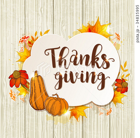 Greeting card for Thanksgiving Day 34835995