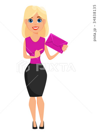 Cute blonde businesswoman Cute blonde businesswoman 34838135