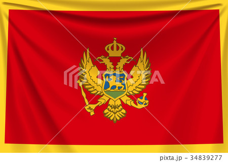 back flag montenegro 34839277