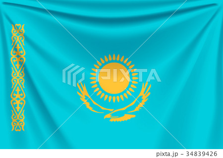 back flag kazakhstan back flag kazakhstan 34839426