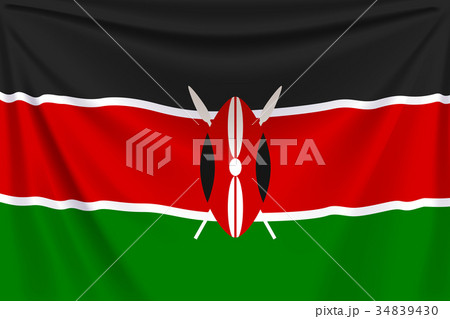 back flag kenya 34839430