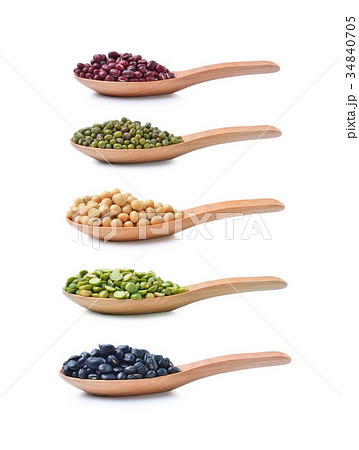 Beans  on white background 34840705