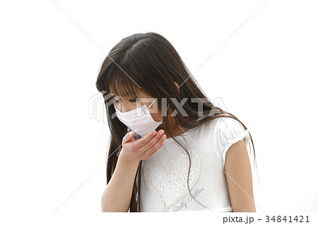 マスクをした女の子 34841421
