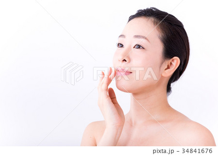 ミドル女性、ビューティーイメージ、リップケア 34841676