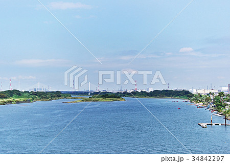 相模川河口　湘南銀河大橋 34842297
