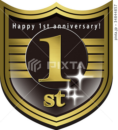 1周年記念エンブレム 34844857