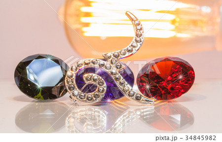 warm tone number nine with colorful gemstones. 34845982