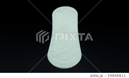 White color cotton sanitary pad. White color cotton sanitary pad. 34846811