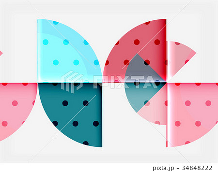 Circle elements on black background 34848222