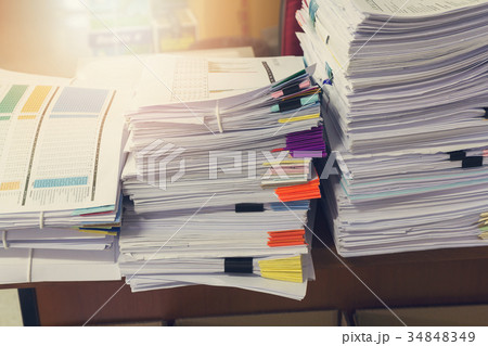 Business and finance concept of office working 34848349