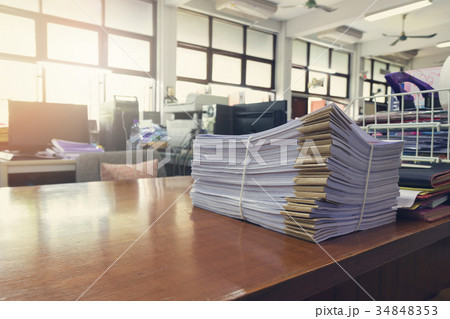 Business and finance concept of office working 34848353