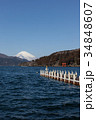 芦ノ湖湖畔から望む富士山 34848607
