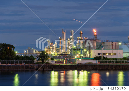 四日市コンビナート夜景(10月 四日市) 四日市コンビナート夜景(10月 四日市) 34850170