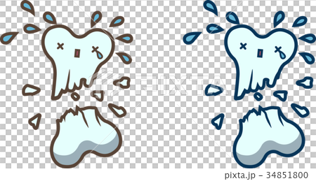 かわいい骨折のイラスト素材