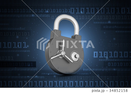 Padlock with security lock Padlock with security lock 34852158